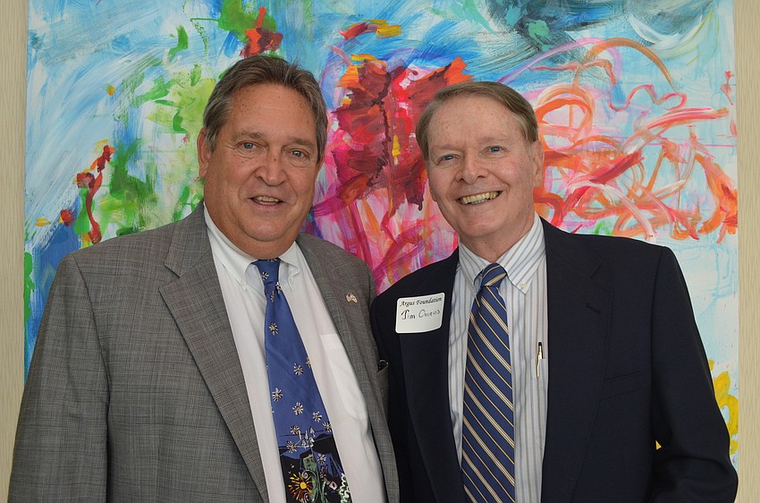 Kerry Kirschner, of the Argus Foundation, and Jim Owens, of SCOPE