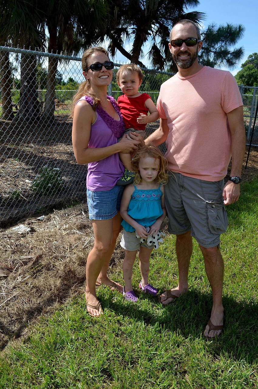Matthew and Nicole Smith with their children, Luke and Aria