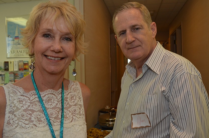 Tyeann Dillon of Help at Home Homecare and Alan Hazley of Alan Hazley Financial