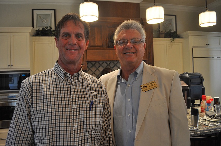 John Cannon of John Cannon Homes with Alan Anderson of HBA Manatee-Sarasota