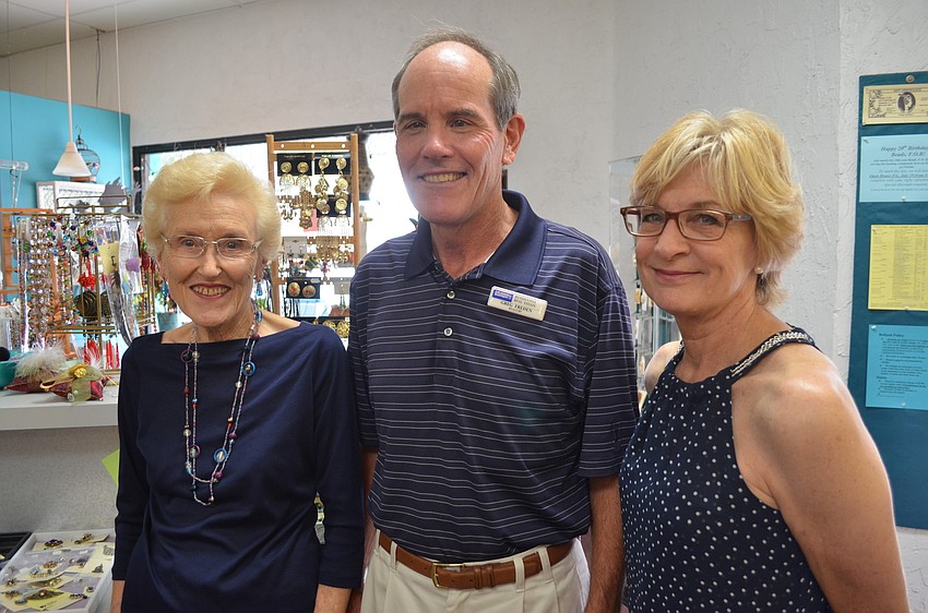 Lila Fredan came to the celebration with her son, Greg, and daughter-in-law, Allison Lehti.