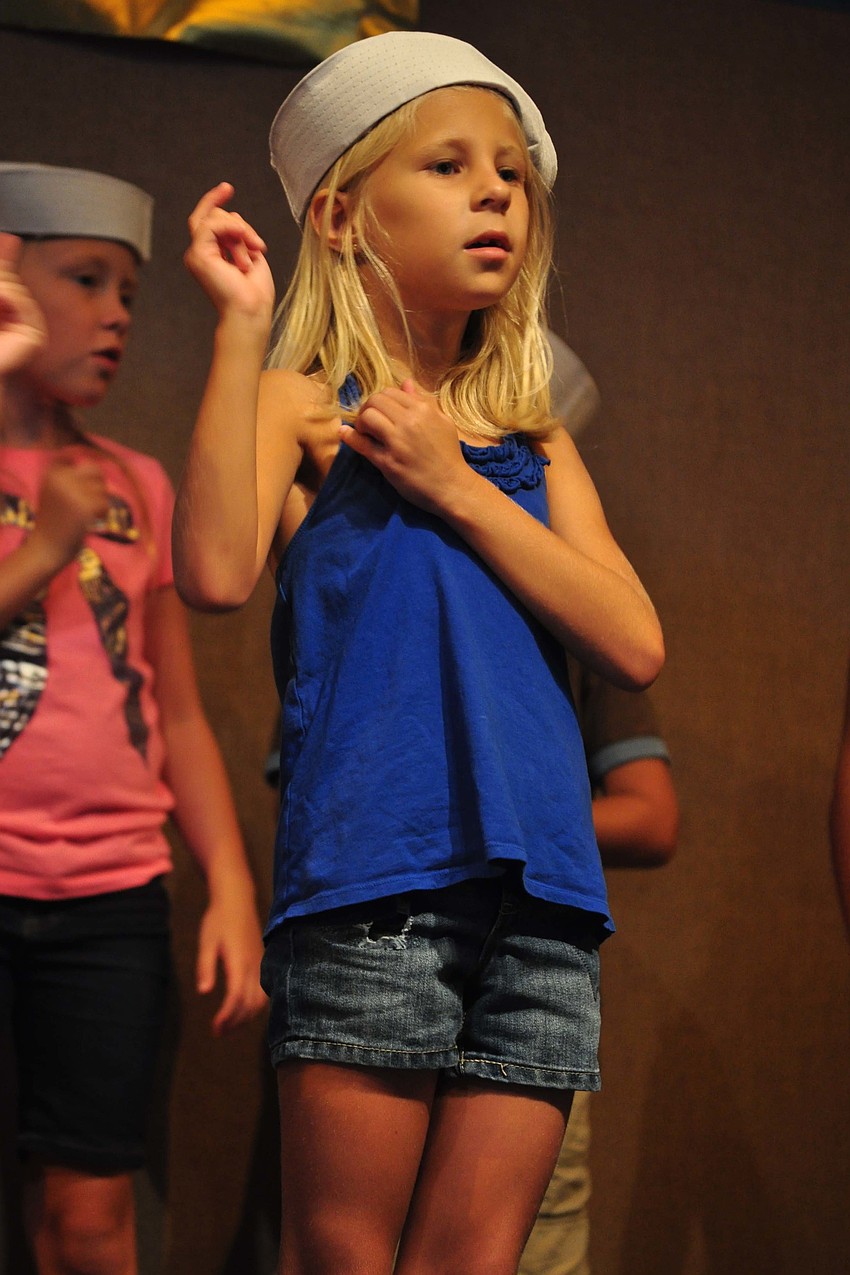 Avery McCoy knew all the song motions.