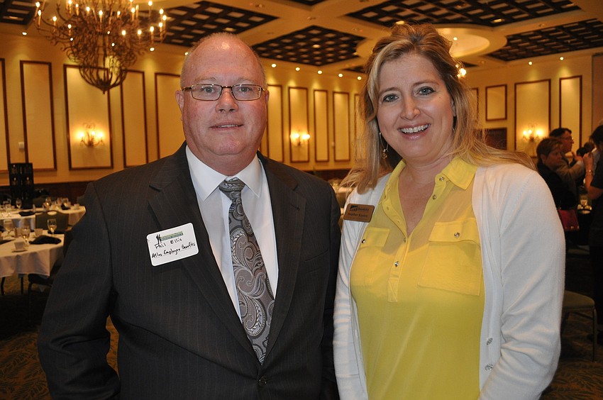 Phil Ellis of Atlas Employee Benefits and Heather Kasten of the Greater Sarasota Chamber of Commerce