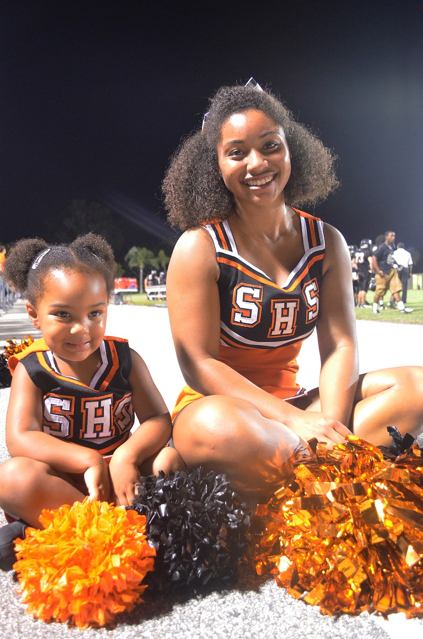 Charlie Miller, 2, wants to be just like her sister junior Sydnie Battie.