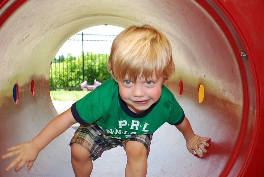 Sloan Mondor played on the playground.