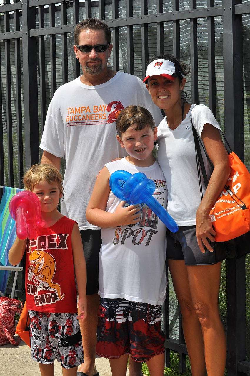 Darrell and Shannon Hardee with their children, Kelton, 5, and Garrett, 8.