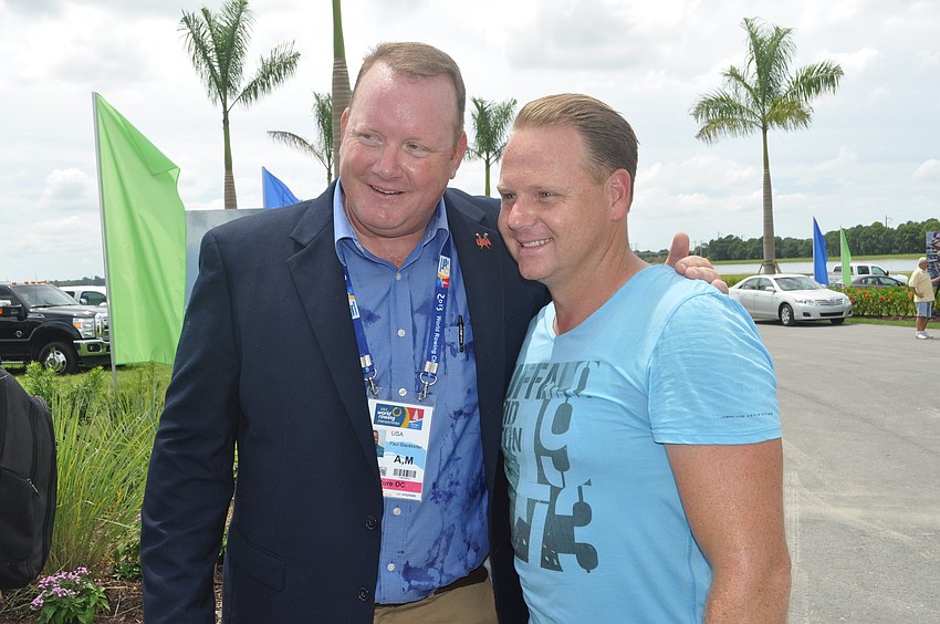 Paul Blackketter and Nik Wallenda, the Sarasota wire-walker