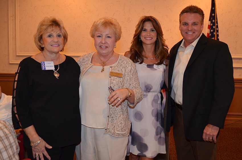Carlene Mallires and Carol Sawyer with Lori Moran and Mike Moran