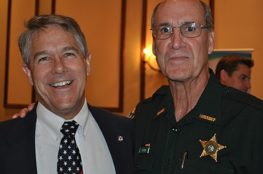 Phill Baker and Manatee County Sheriff Brad Steube