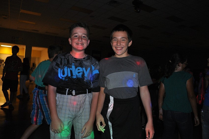 Angelo Lafrese and Justin Resnick pulled their pants up for the best worst dancer competition.