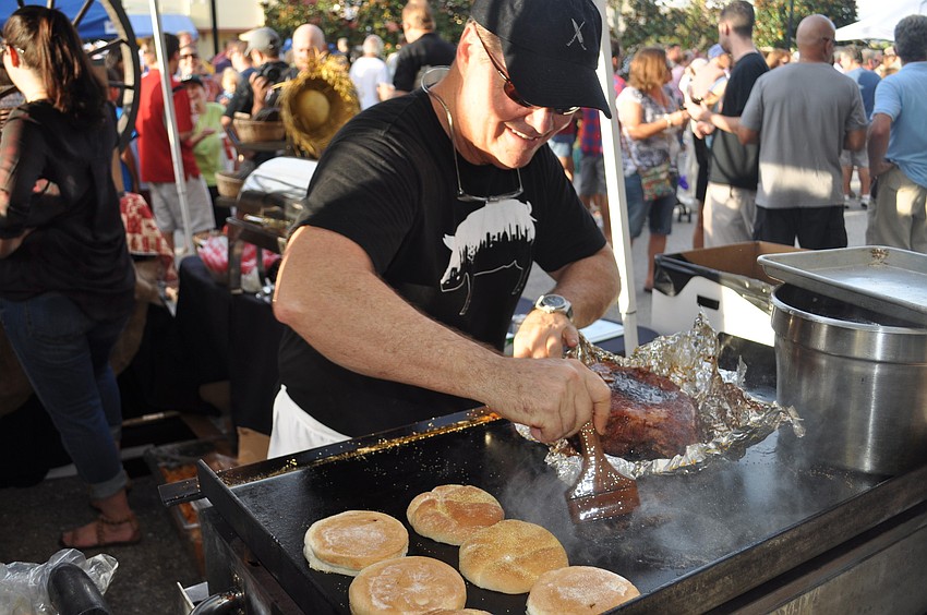 Polo Grill and Bar owner Tommy Klauber works the grill