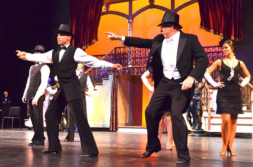 Jimmy Hayes with the Fred Astaire Dance Studio staff in 