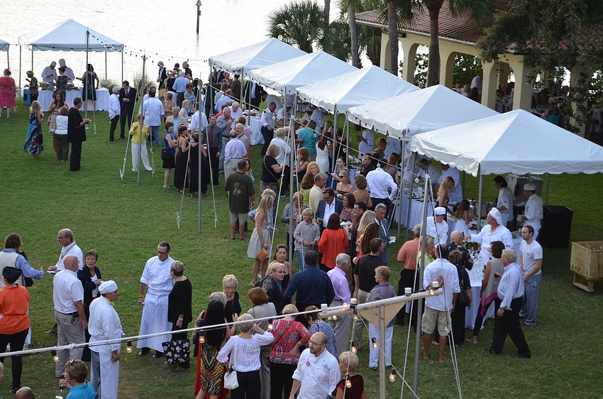 More than 350 people attended the food and wine festival at the Powel Crosley Estate
