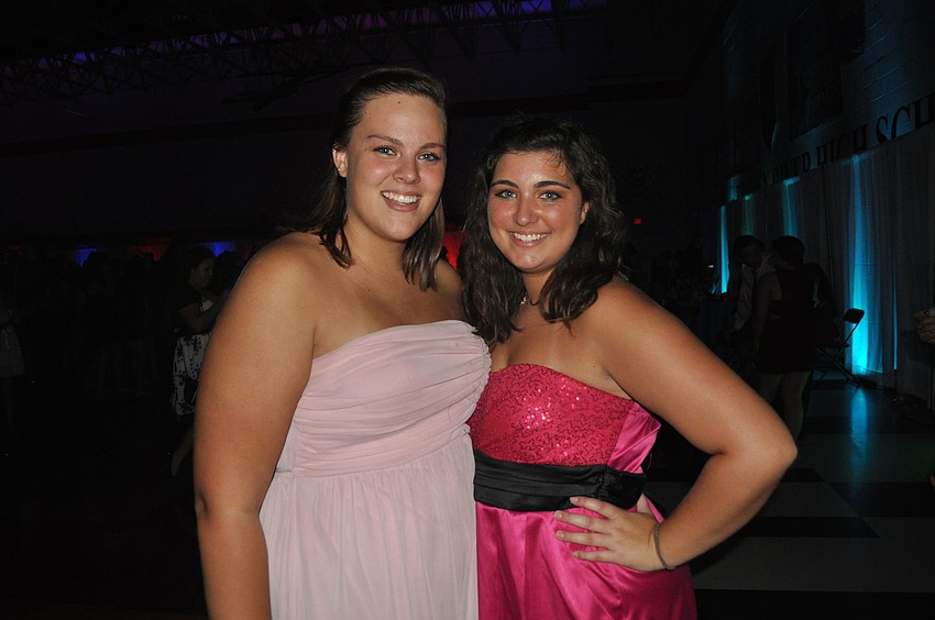 Seniors Haley Brown and Caitlyn Townsend are â€œloving that itâ€™s almost graduation.â€