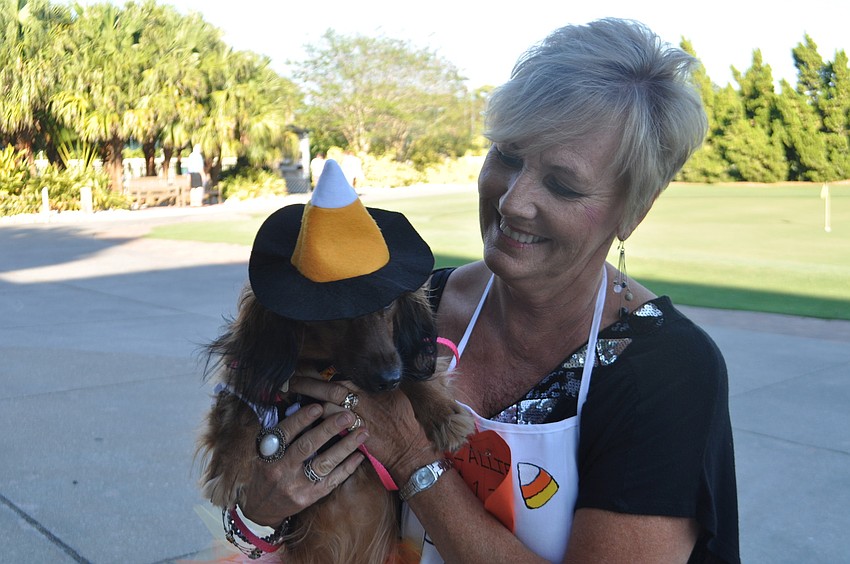 Janet Passwater and Callie were candy corn