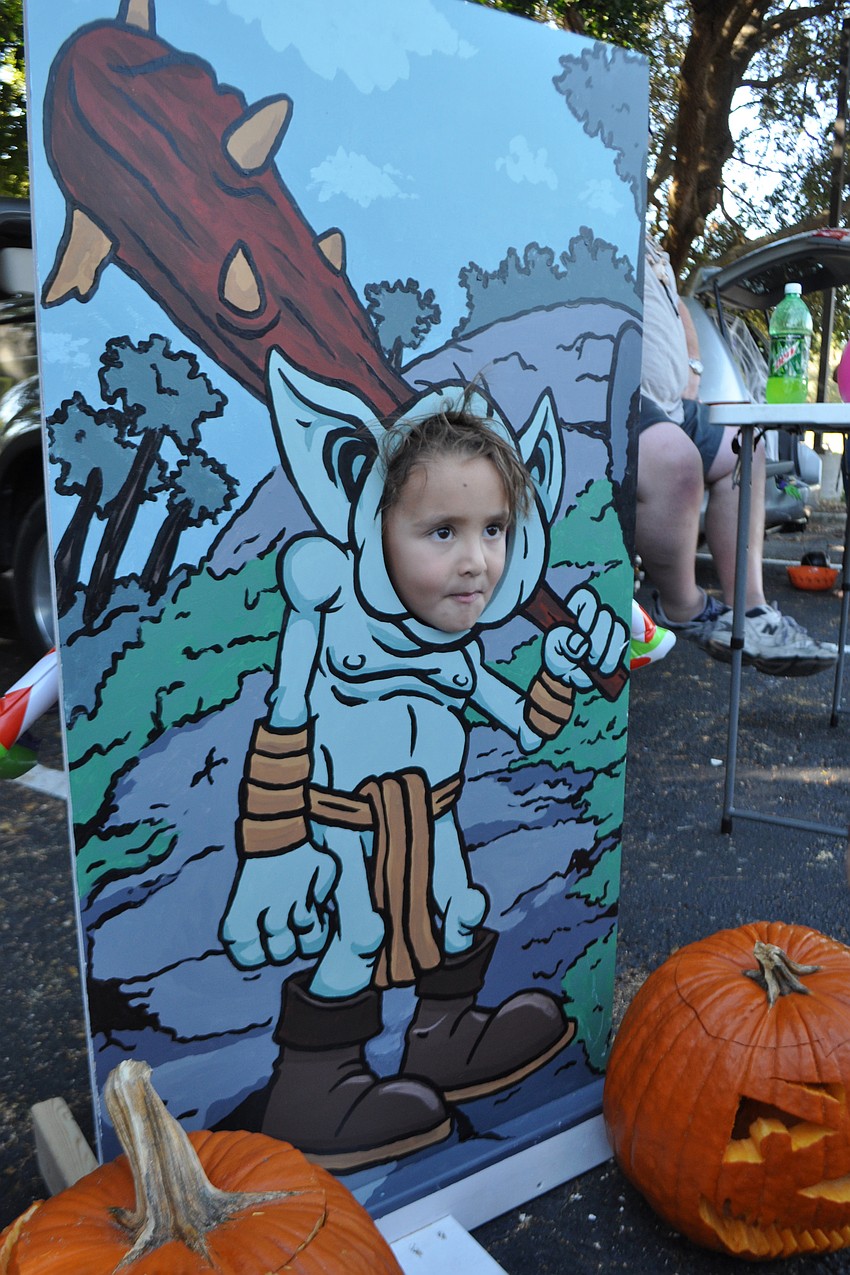 Luca Schlosberg, 4, attended Braden River Elementary's Harvest Moon Bash with his sister, Lily, not pictured.