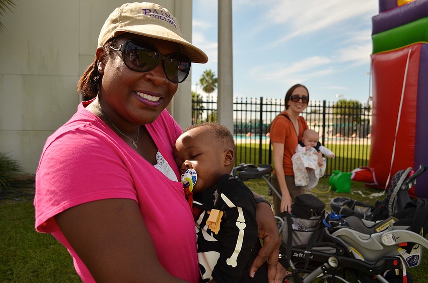 Latricia Gambrell with her son Jordan