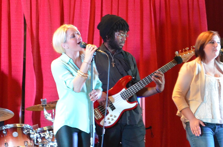 The Kara Nally Band performs at the event