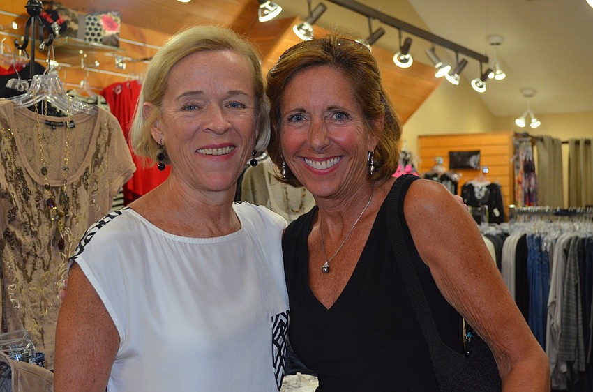 Marie Hunter and Barbara Chalson had a successful night shopping