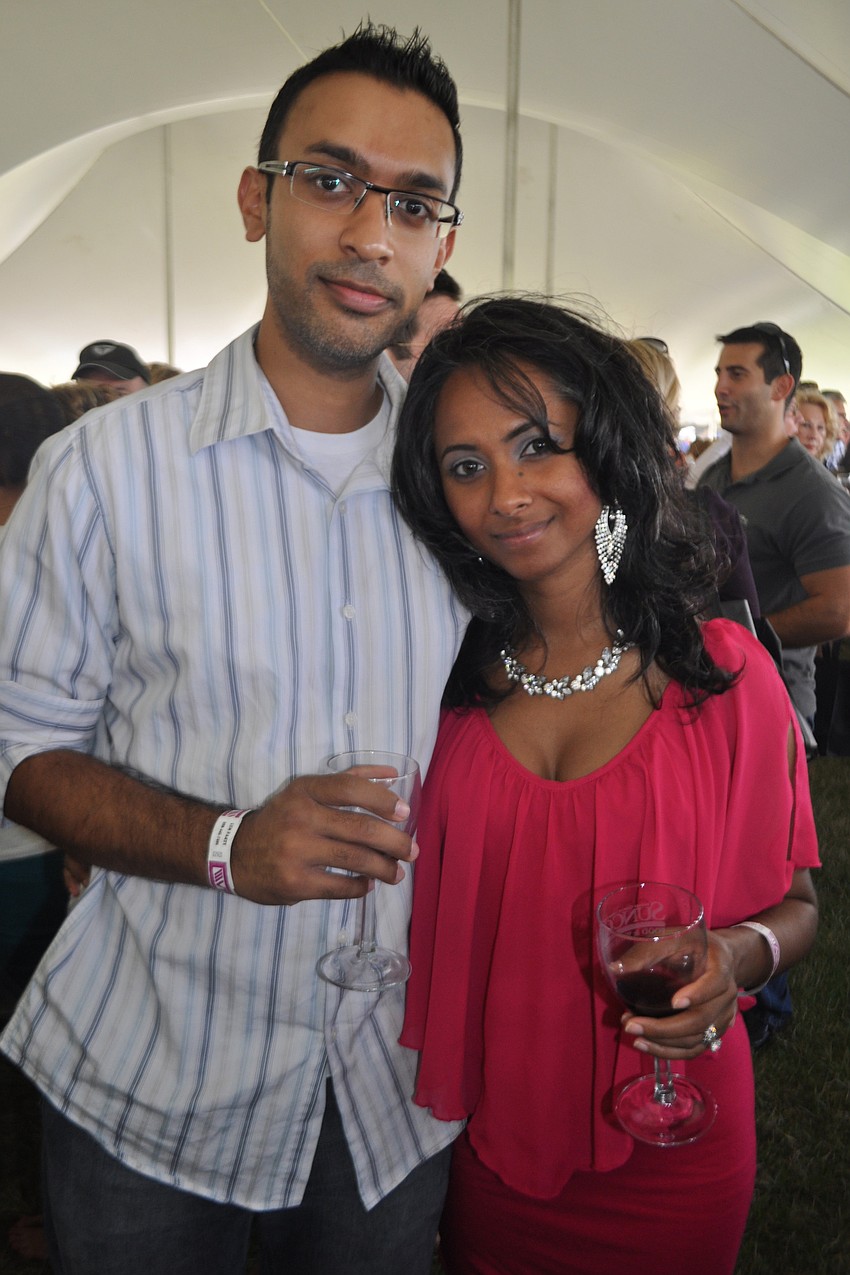 Amit Ellana with his wife, Priscilla