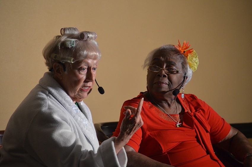 Mary Anne Banks and Estrella Clemendor sang The Grass is Always Greener