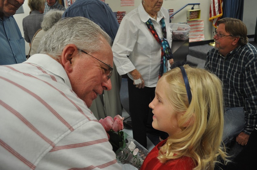 RC Wolf greeted her granddaughter, Alexia, after the show.