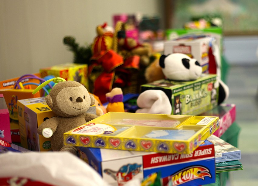 Parishioners donated gifts to children in need.