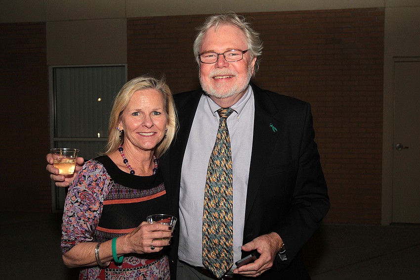 Katie Hayes and Rick Fawley, president Fawley Bryant Architects Inc., at the SCF Foundation Inc.â€™s Evening Under the Stars Inauguration Concert.