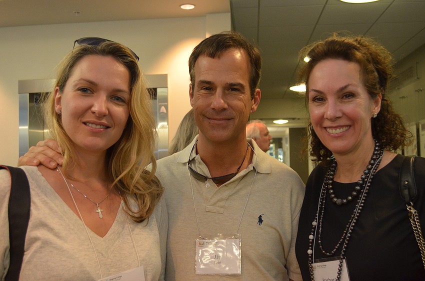 Olga and Jay Egan with Barbara Mengelberg