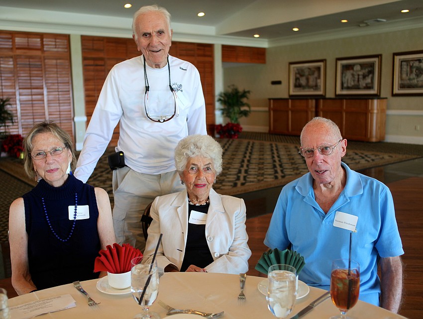 Helene Morgenstern and Dr. Arthur Ancowitz with Enid and Norman Fleishman
