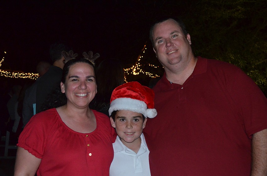 Michelle, Aiden and Brad Pearson after the performance.