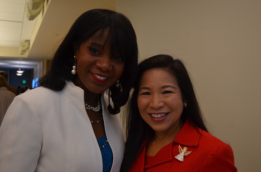 Vickie Oldham with Lee-En Chung