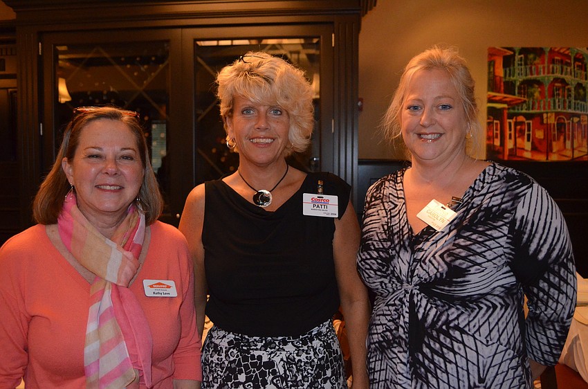 Kathy Love from SERVPRO, Patti McDonough and Carolyn Weierich from Costco