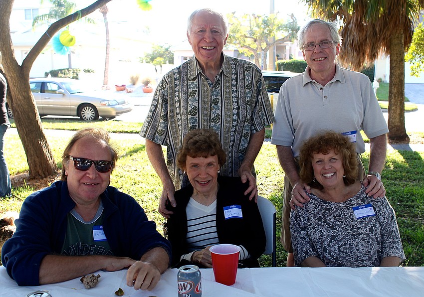(Standing) Len DeMichele and Paul Strain (Sitting) Gary DeMichele, Fran Stanwood and Sharon Strain