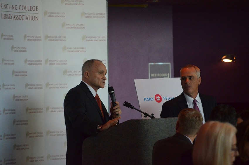 After the lecture, Raymond Kelly answered questions.