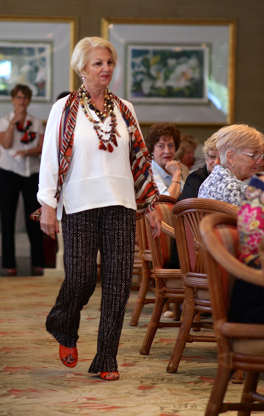 Carole Shaw spots a scarf fashioned as a vest.