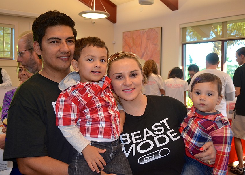 The Chuvila family â€” Hernan, Sebastian, 3, Ia and Alexander, 1.