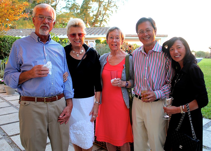 Russell Pope, Romana Rainey and MJ Brush with Gary and Helen Chan