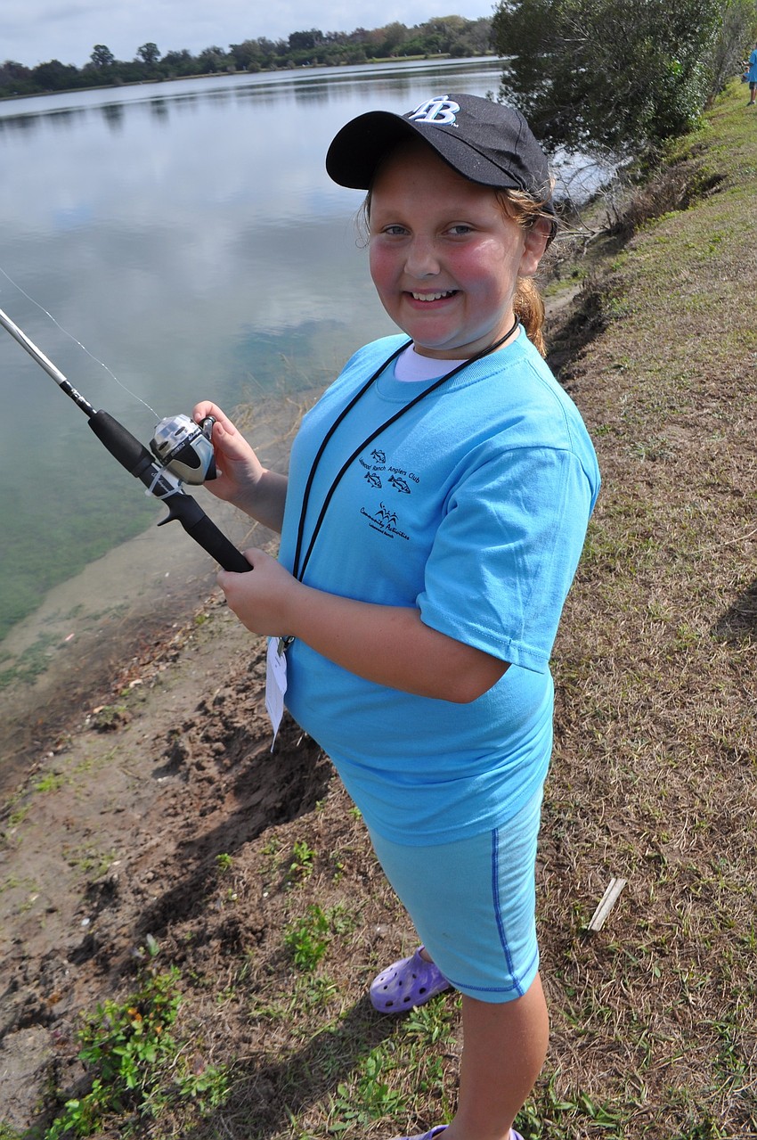 Mary Cichewicz, 10, fishes regularly in tournaments.