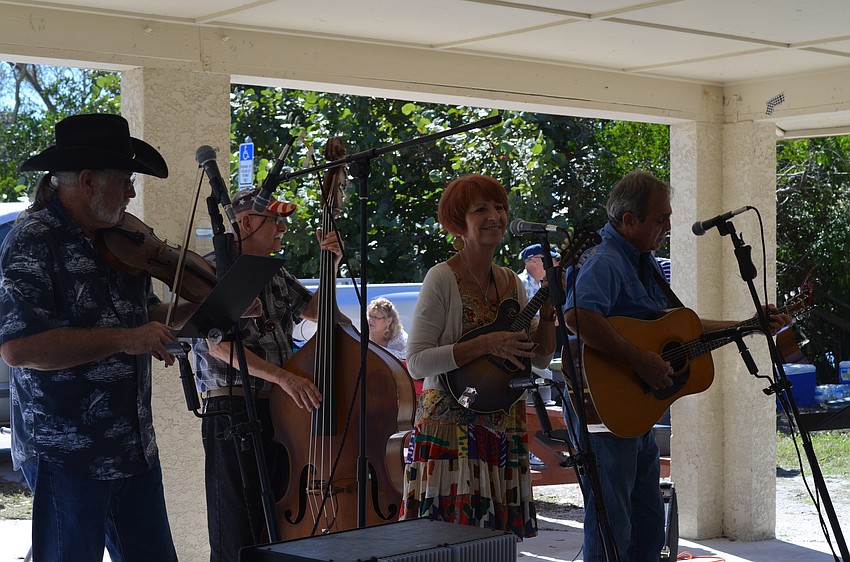 The Banyan Blue Grass Band performs.