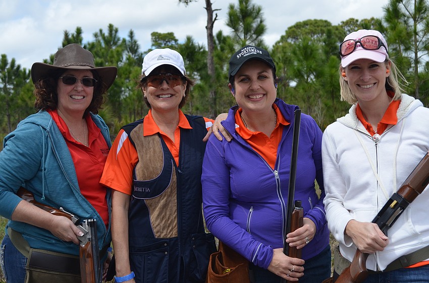 Jeanette Gates, Cathy Layton, Sarasota County Commissioner Christine Robinson and Kat Hughes made up team Guns Nâ€™ Roses.
