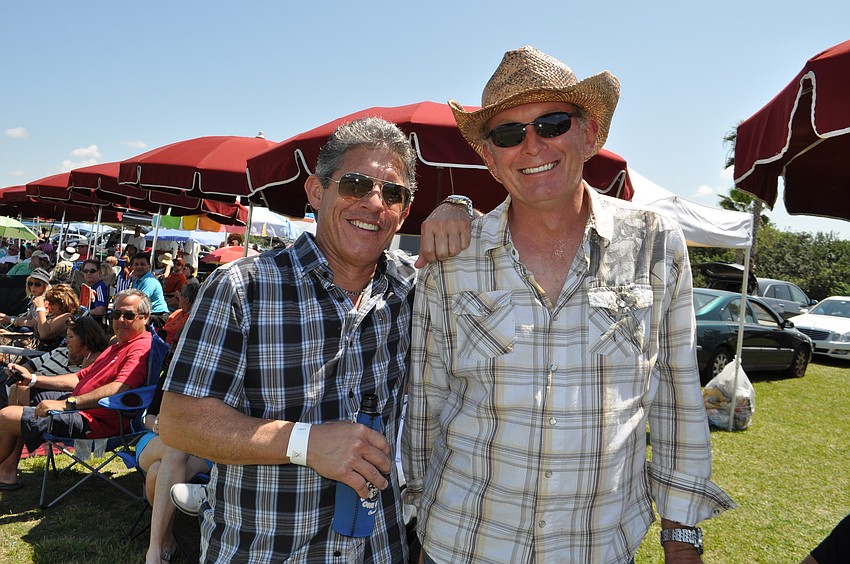 Michael Rada and Robert Seth-Wood spend the afternoon with friends.