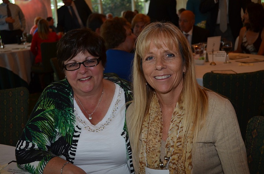 Lisa Calandra and Ashton Elementary's Teacher of the Year Donna McGarry