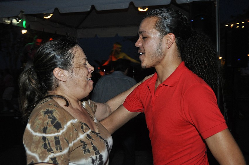 Joan Morgan took a dancing lesson with Darrian Scott of Dancin on the Suncoast.