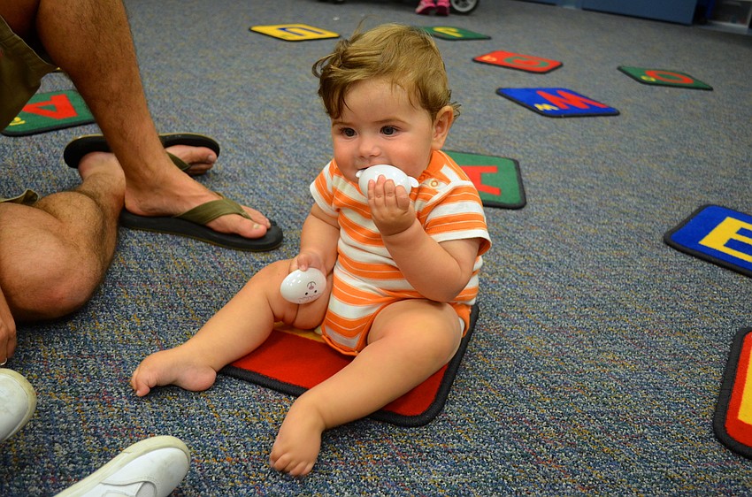 Mikey Schroeder gives up on finding the candy and munches on an egg.