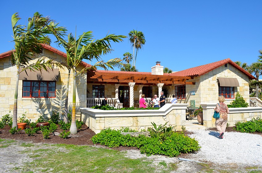 The back of the property is great for entertaining.