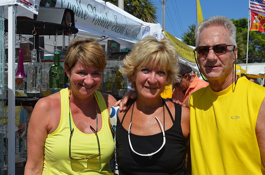 Joan Norblom with Kristie and Wes Bacon