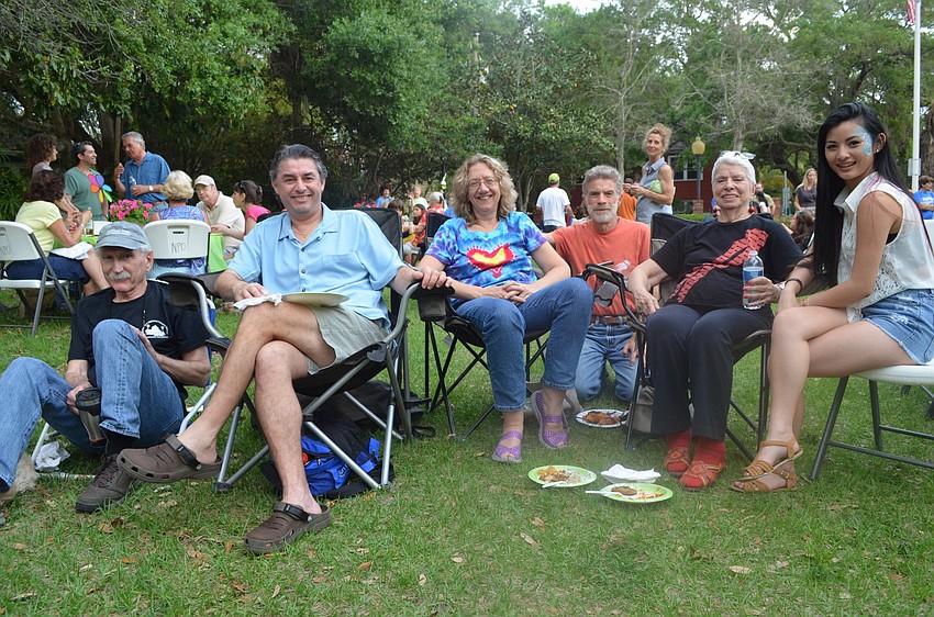 Tom Carter, Karim Ghazli, Laura Jones, Jeffrey Harris, Helga Harris and Ali Harris