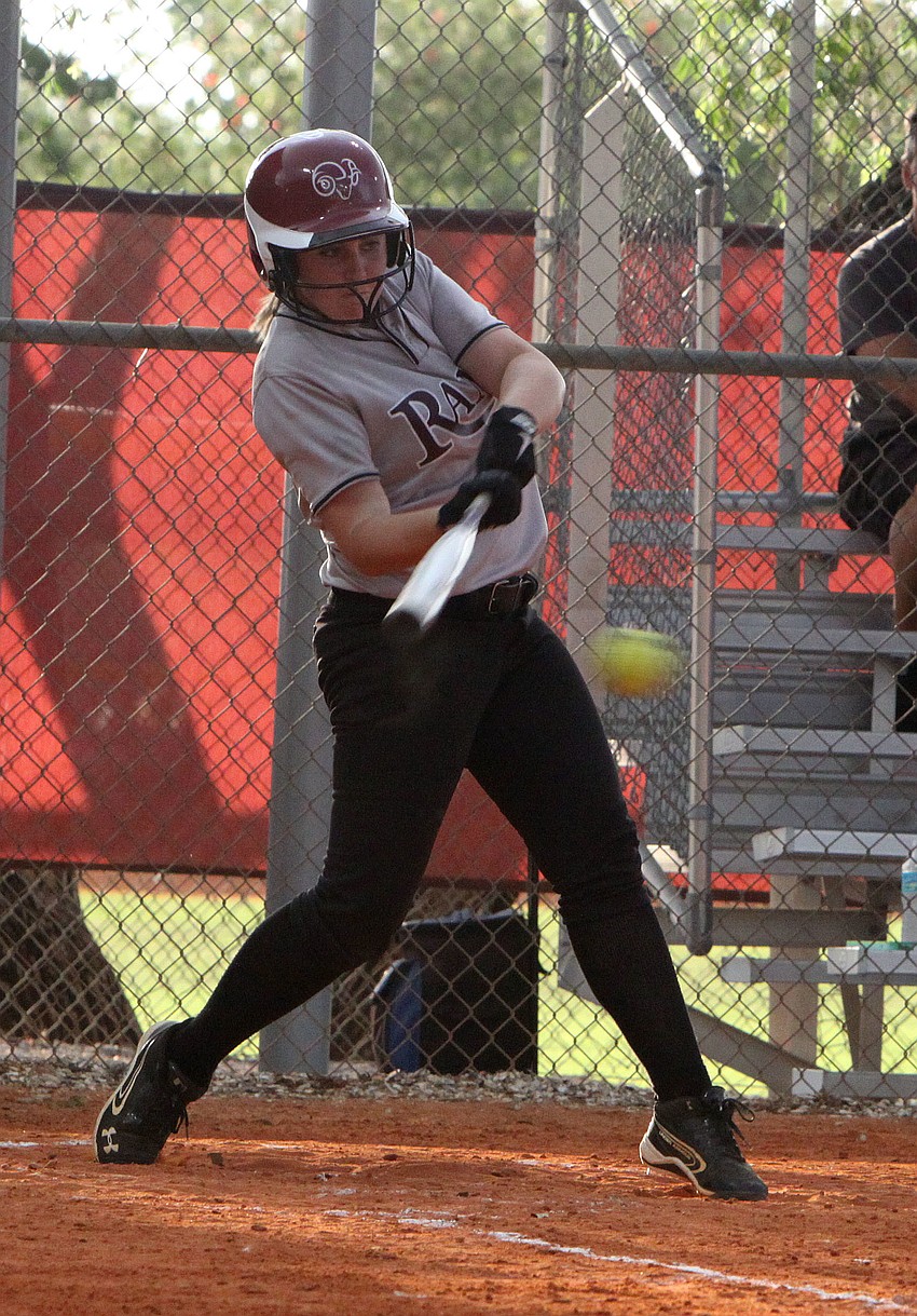 Riverviewâ€™s Deanna Stevens, 10, goes to hit the ball.
