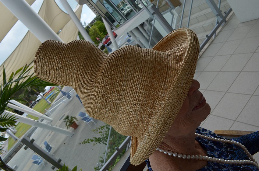 Dorothy Lawrence wore this interesting hat.